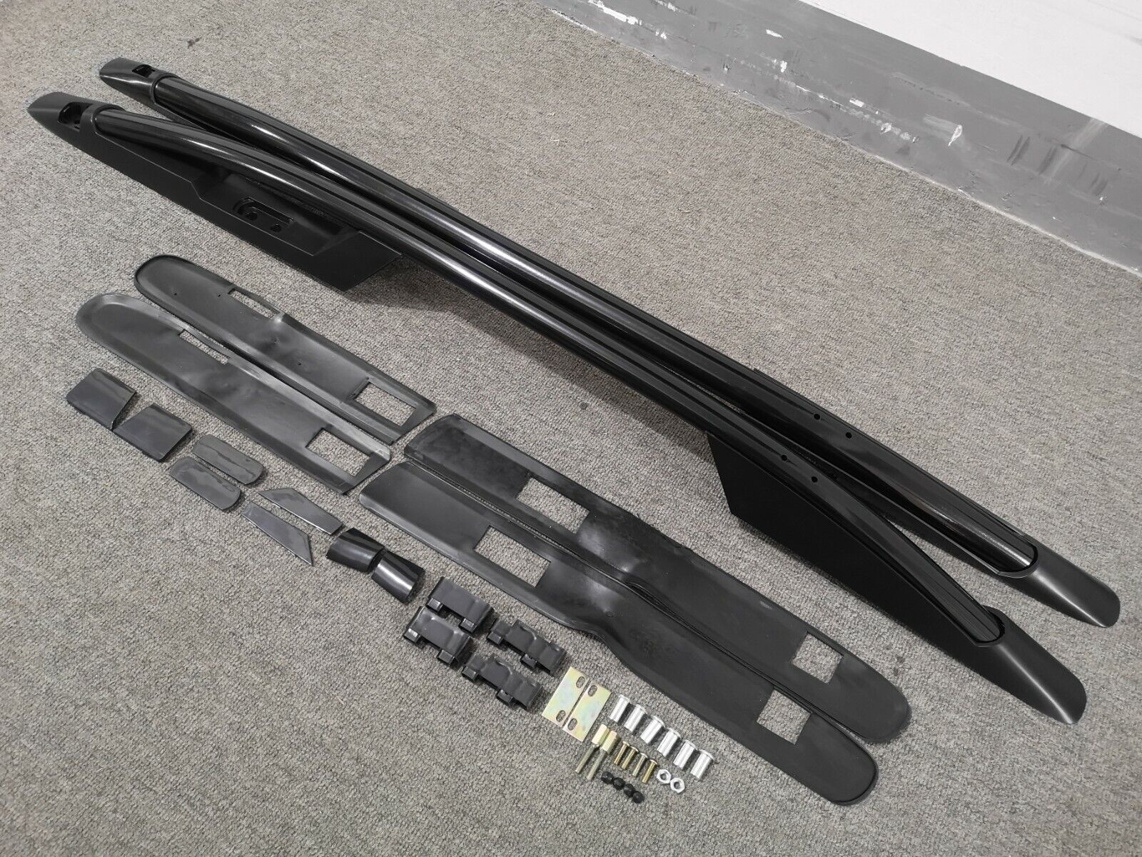 BLACK ALUMINIUM ROOF RAILS FOR HONDA CRV CR-V MK3 CROSS BAR RACK BARS 2007-2012