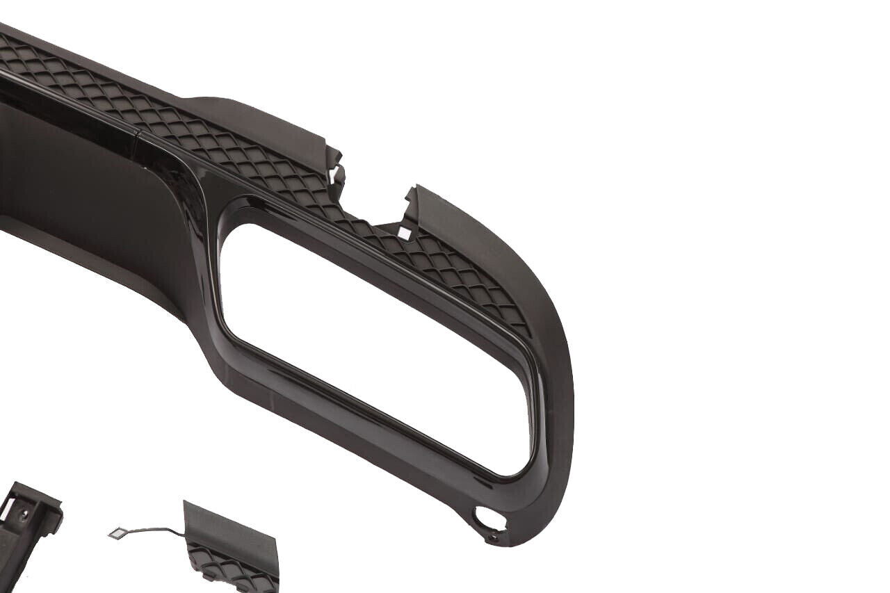 FOR MERCEDES E CLASS 4DR W212 REAR BUMPER DIFFUSER SALOON E63 LOOK 2013-2016