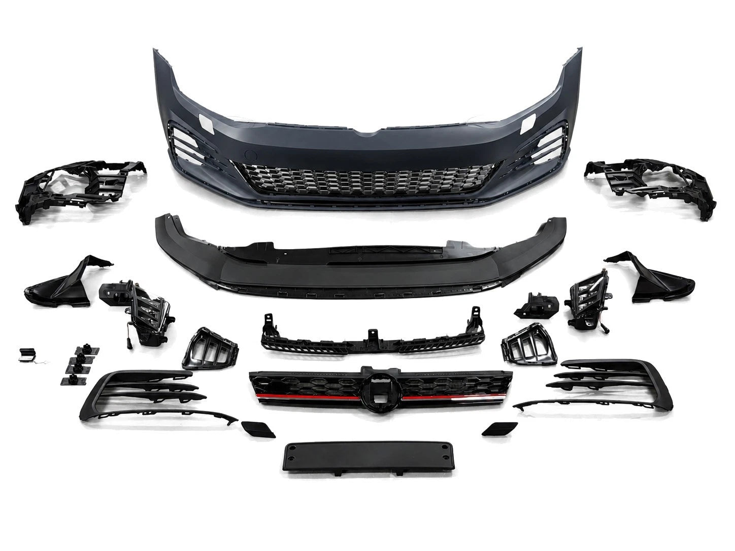 FOR VW GOLF MK7 2013-2016 MK7.5 GTI STYLE FRONT BUMPER SIDE SKIRTS REAR DIFFUSER