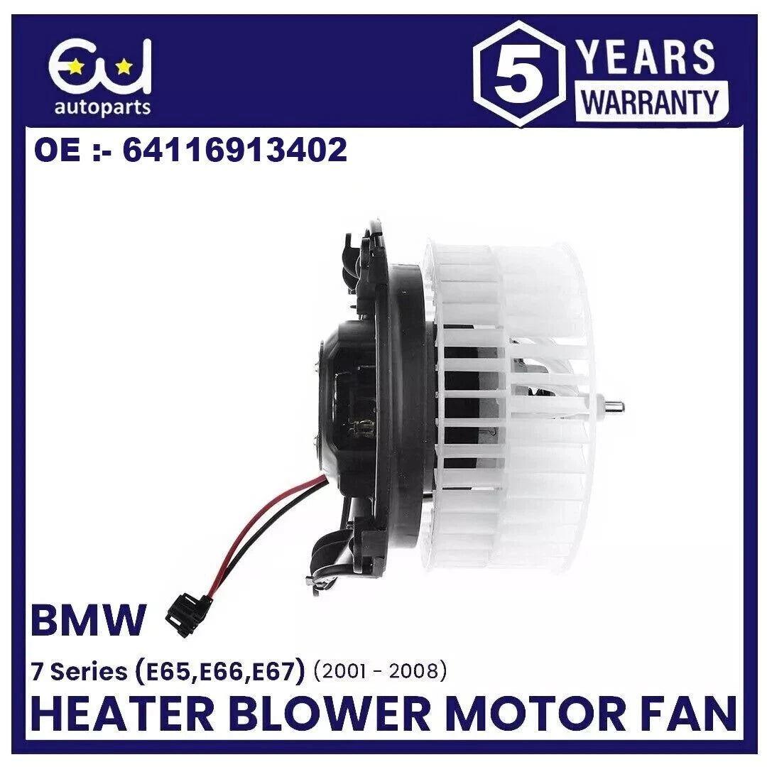 HEATER BLOWER MOTOR FAN FOR BMW 7 SERIES 735I E65 E66 E67 01-08 64116913402 RHD