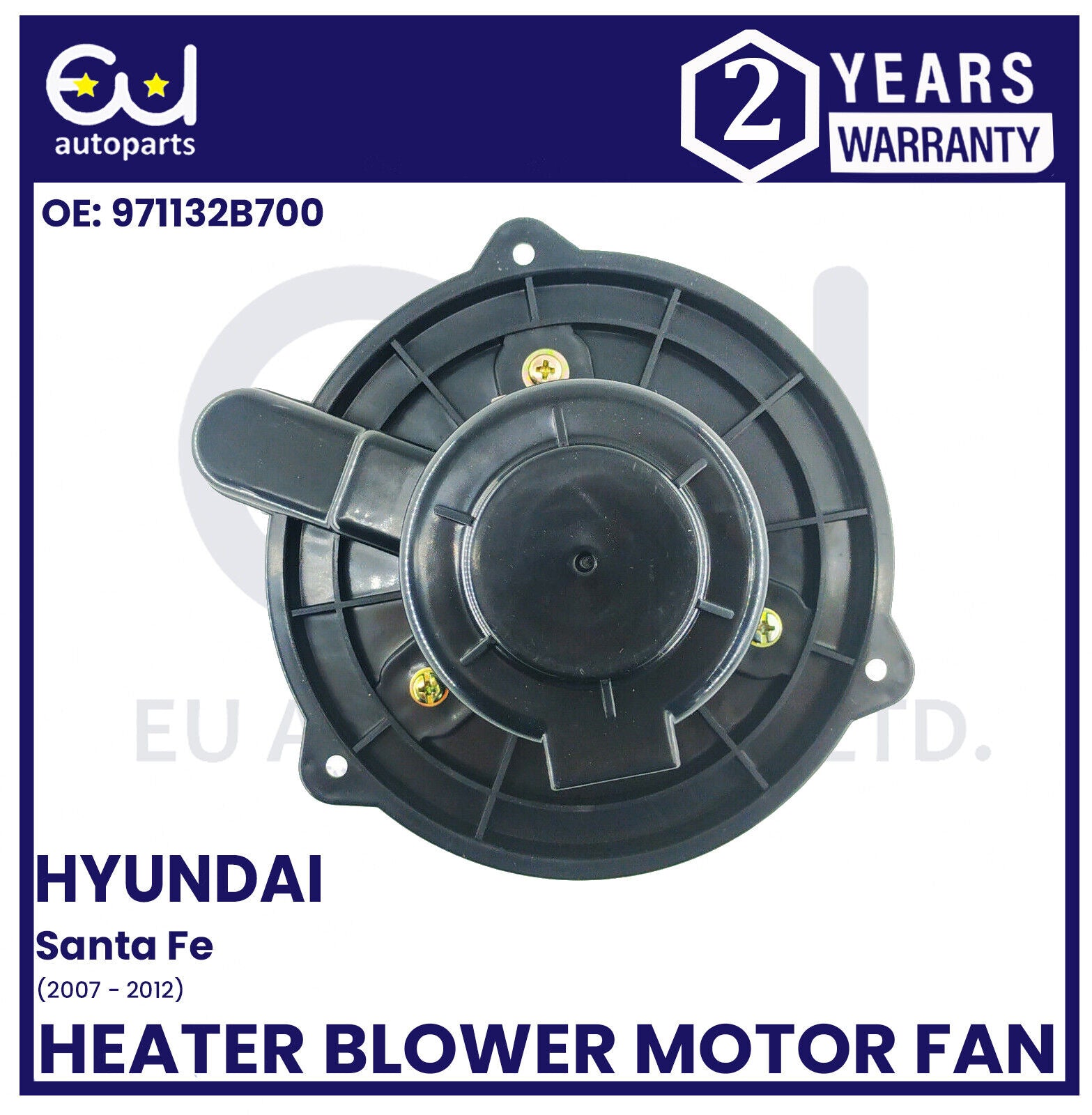 BRAND NEW HEATER BLOWER MOTOR FAN FOR HYUNDAI SANTA FE MK1 2007-2012 971132B700