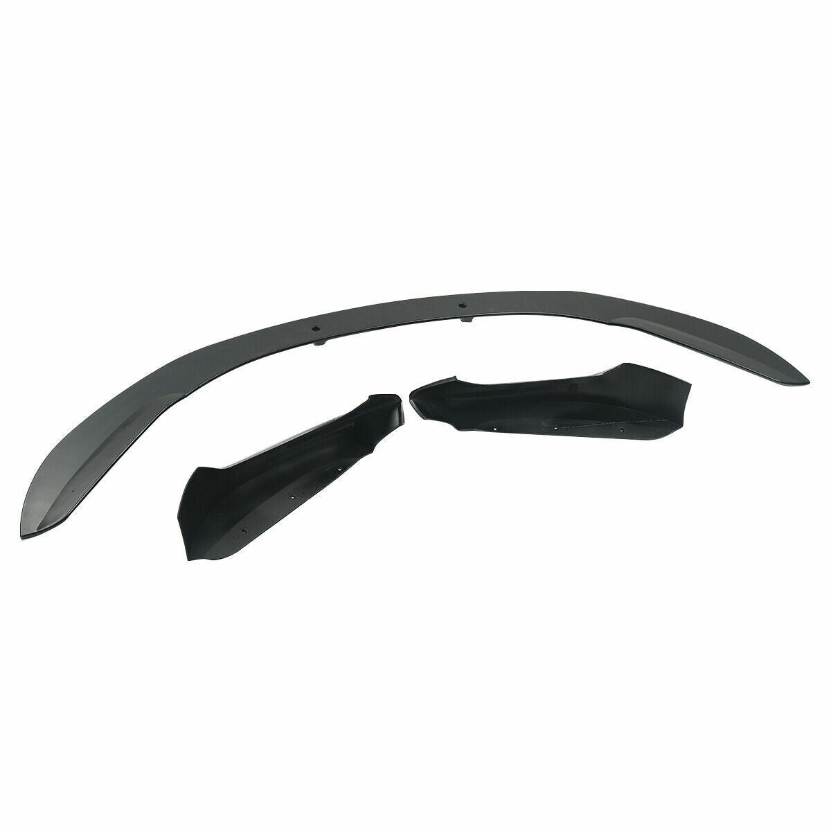 FOR BMW 1 SERIES F20 F21 LCI FRONT SPLITTER LIP MP STYLE GLOSS BLACK 2015-2018