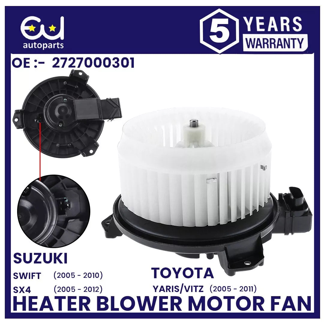 HEATER BLOWER MOTOR FAN FOR SUZUKI SWIFT SX4 TOYOTA YARIS/VITZ 05-12 2727000301