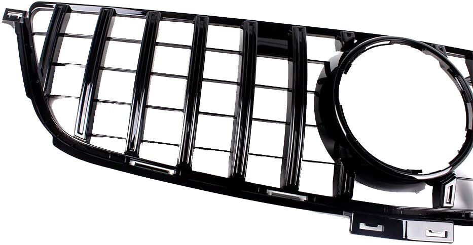 FOR MERCEDES W166 M CLASS ML GT PANAMERICA FRONT GRILLE GRILL GLOSS BLACK 12-15