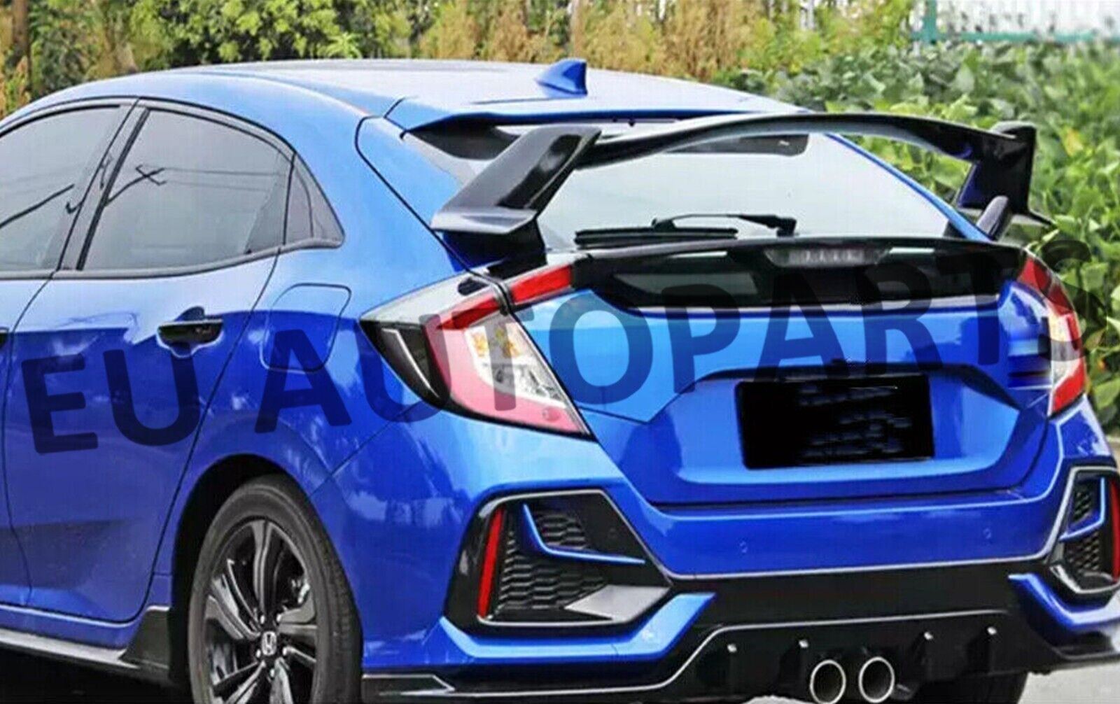 REAR ROOF BOOT HOOD SPOILER WING FOR HONDA CIVIC HATCHBACK R STYLE 5D 16-21