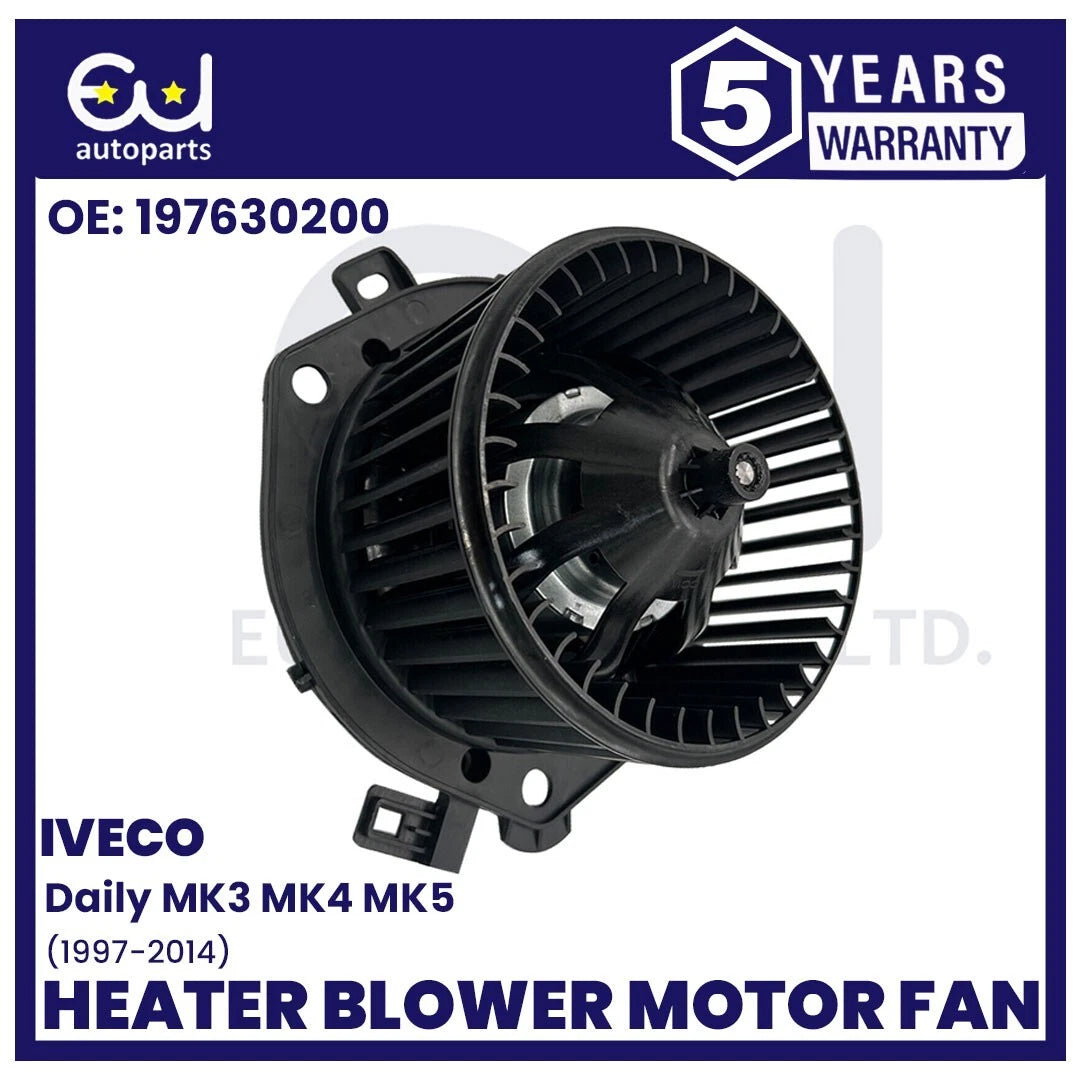 HEATER INTERIOR BLOWER FAN MOTOR FOR IVECO DAILY MK3 MK4 MK5 1997-2014 197630200