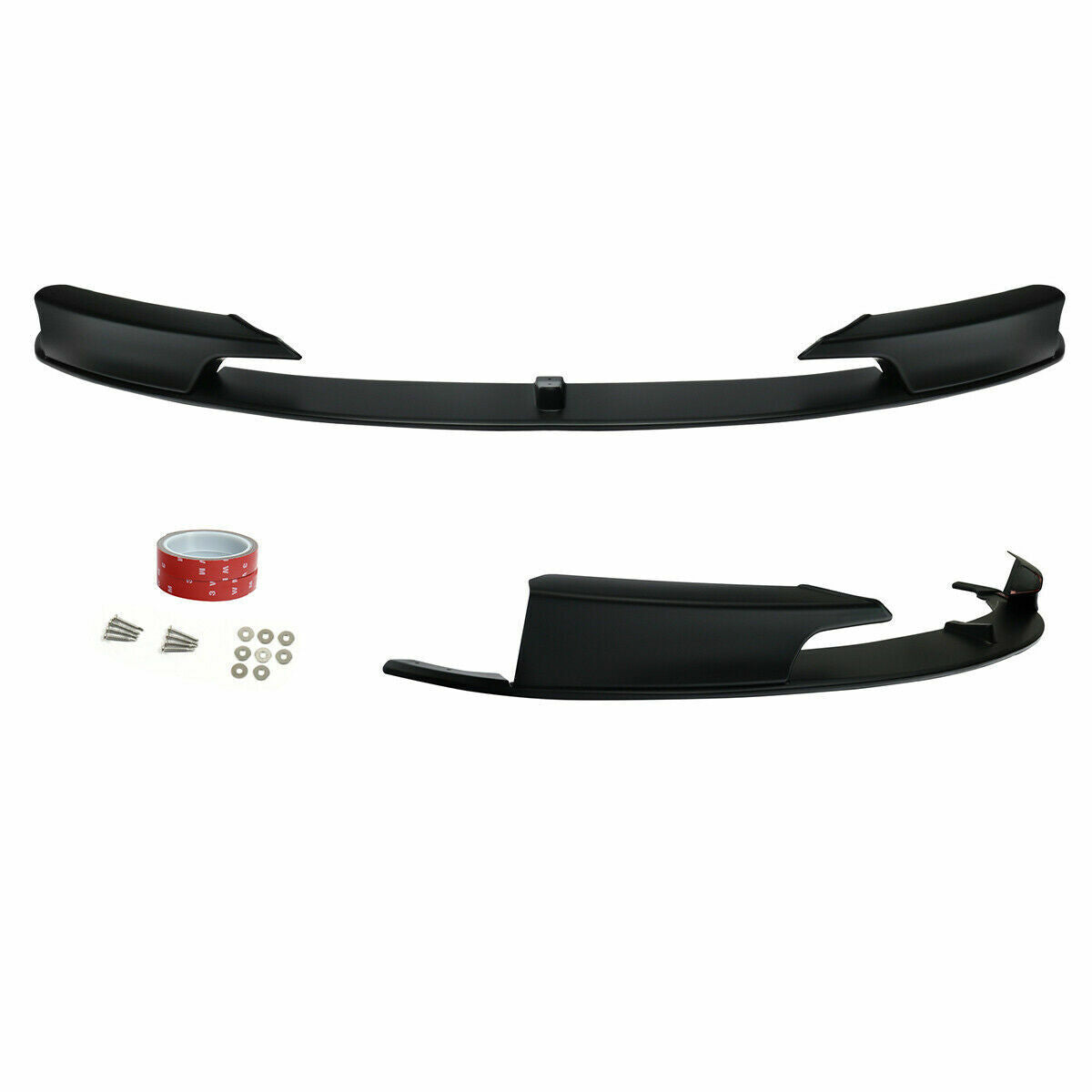 M SPORT FRONT BUMPER SPLITTER LIP FOR BMW 3 SERIES F30 F31 MATTE BLACK 2012-2018