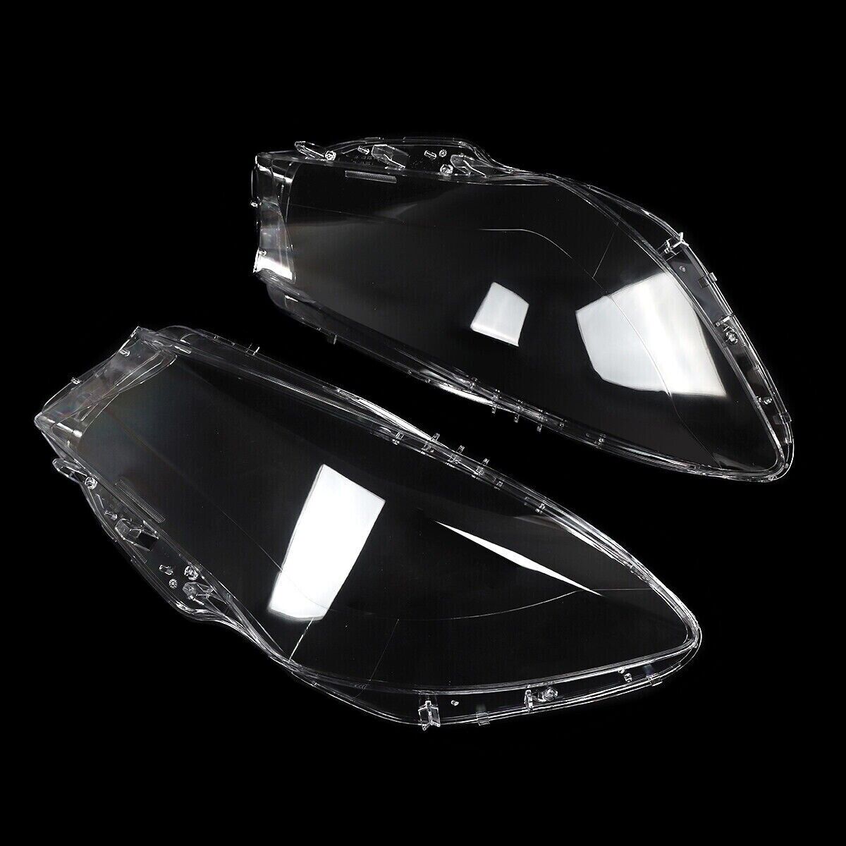 PAIR HEADLIGHT LENS HEADLAMP COVER FOR MERCEDES CLA CLASS W117 C117 2014-2016