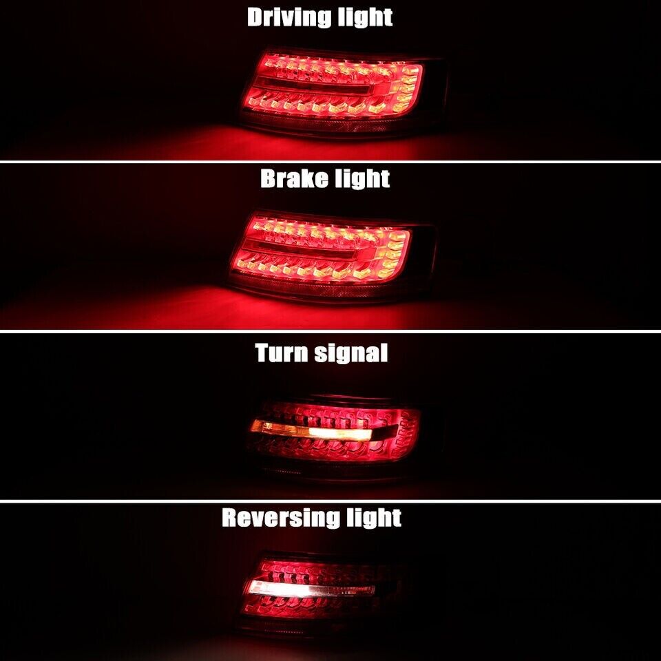 2X LEFT+RIGHT SIDE LED REAR OUTER TAIL LIGHT BRAKE LAMP FOR AUDI A6 S6 2009-2011