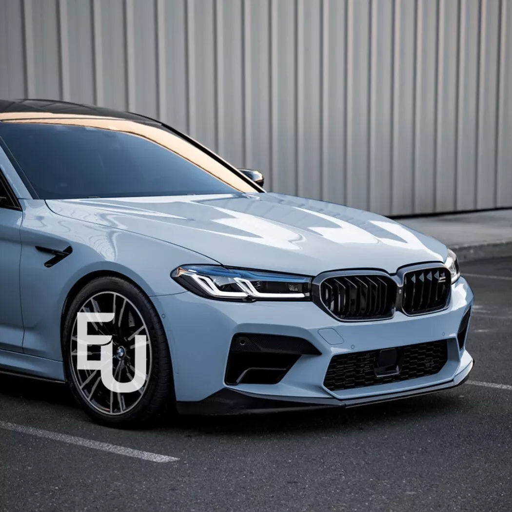 FOR BMW 5 SERIES F90 M5 LCI FRONT BUMPER SPLITTER LIP BODY KIT GLOSS BLACK 2020+