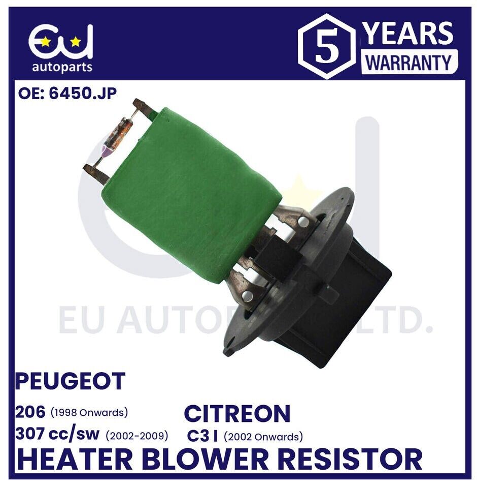 FOR PEUGEOT 206 307 SW 307 CC CITROEN C3 HEATER BLOWER MOTOR FAN RESISTOR 2000+