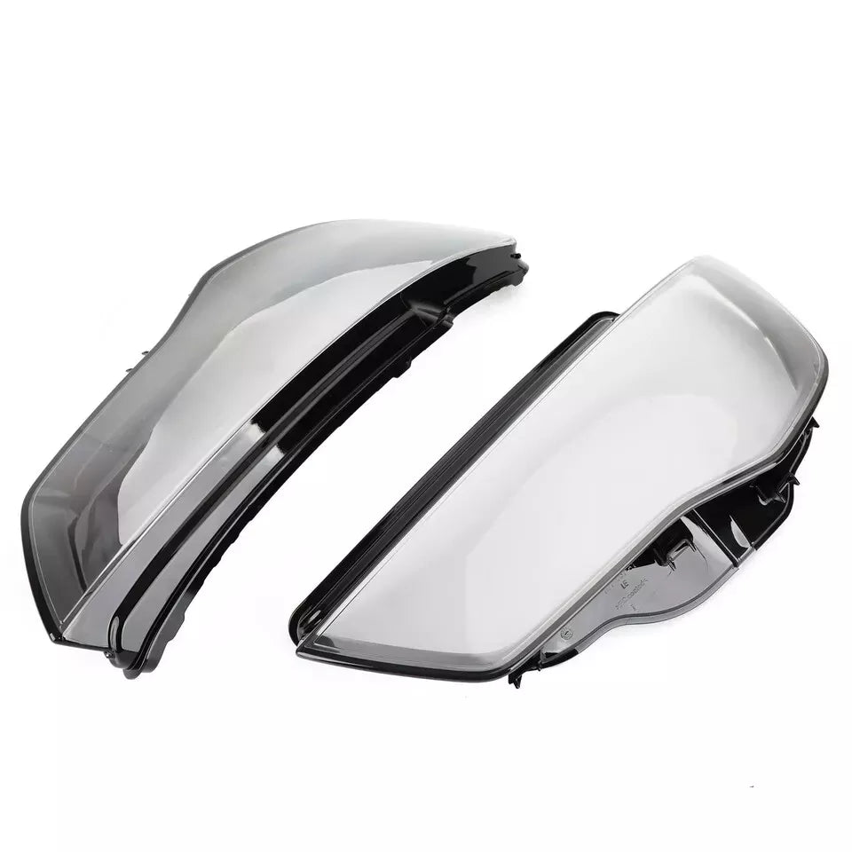 RIGHT LEFT SIDE PAIR HEADLIGHT HEADLAMP CLEAR LENS COVER FOR AUDI A3 8V 12-15