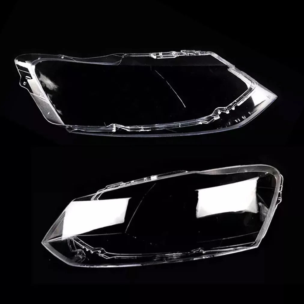 LEFT RIGHT SIDE PAIR HEADLIGHT LENS COVER LAMP FOR VOLKSWAGEN POLO MK5 2010-2017