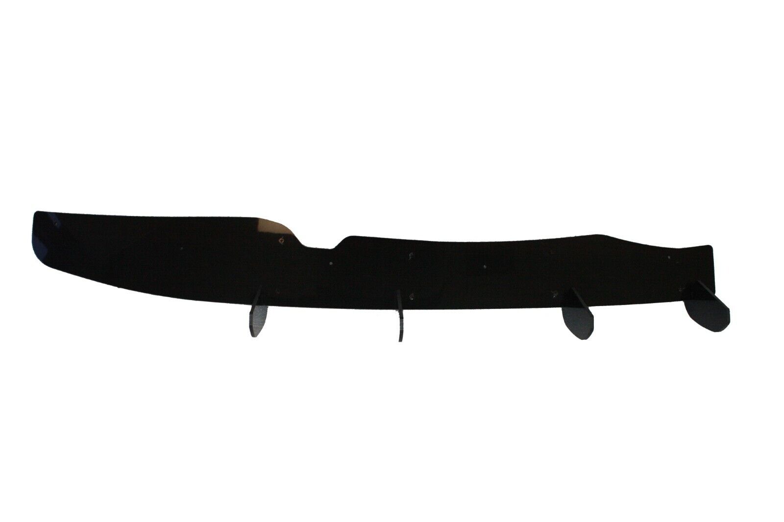 FOR VW POLO MK6 AW GTI R LINE REAR BLADE FIN DIFFUSER SPOILER GLOSS BLACK 2018+