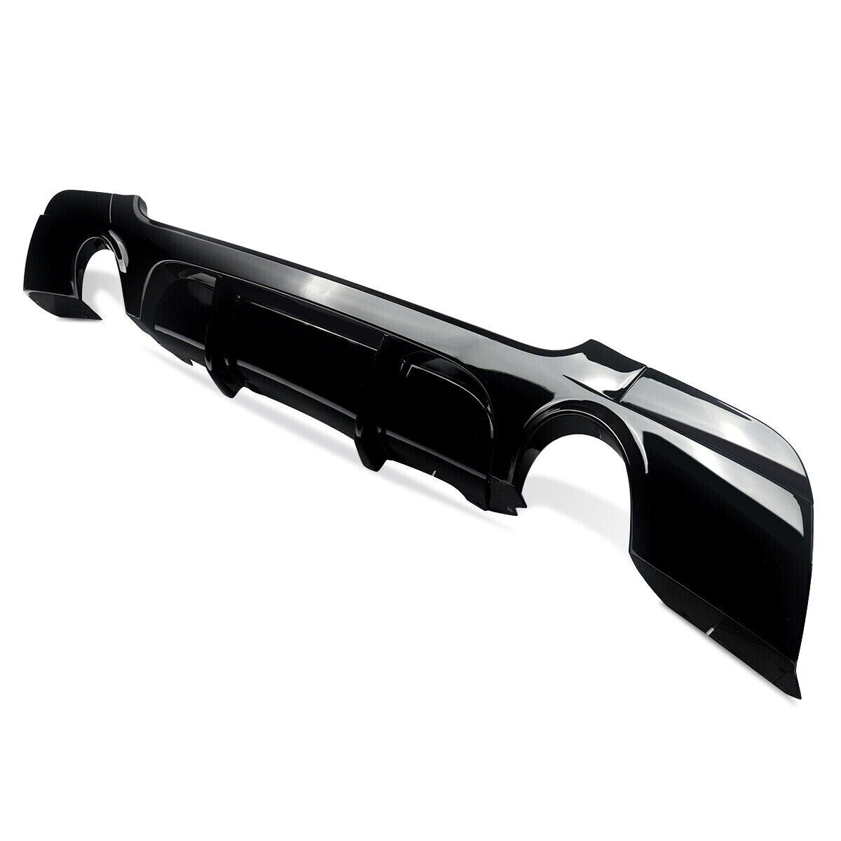 FOR BMW 3 SERIES E92 E93 335I M SPORT REAR DIFFUSER SPLITTER VALANCE GLOSS BLACK