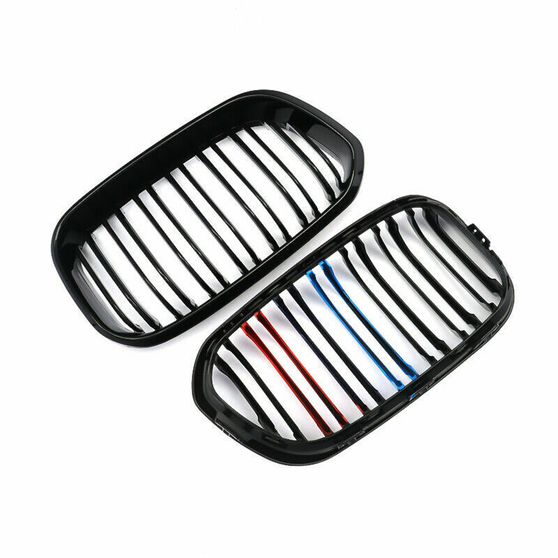 FOR BMW F20 F21 FRONT GRILLE M COLOR KIDNEY TWIN DUAL GRILLE GRILL  2015 ONWARDS