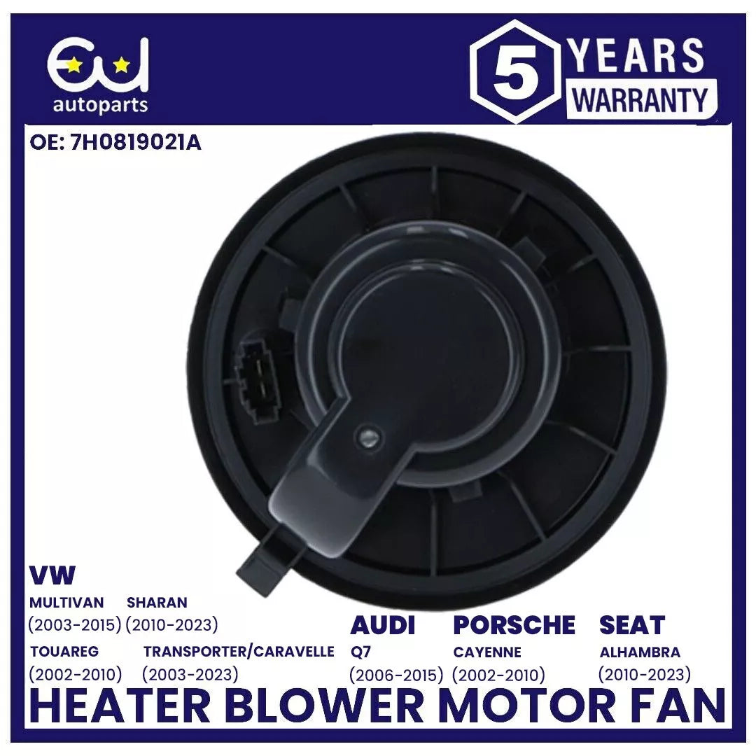 HEATER BLOWER MOTOR FAN FOR AUDI Q7 PORSCHE CAYENNE VW TRANSPORTER T5 T6 2003+