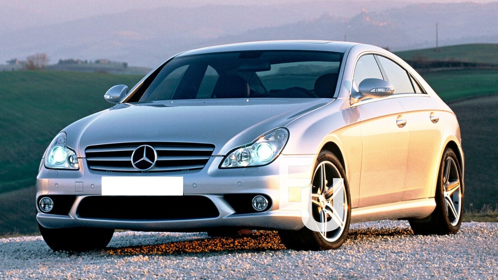 PAIR  HEADLIGHT CLEAR LENS COVER FOR MERCEDES BENZ CLS W219 CLS350/500/550 03-10