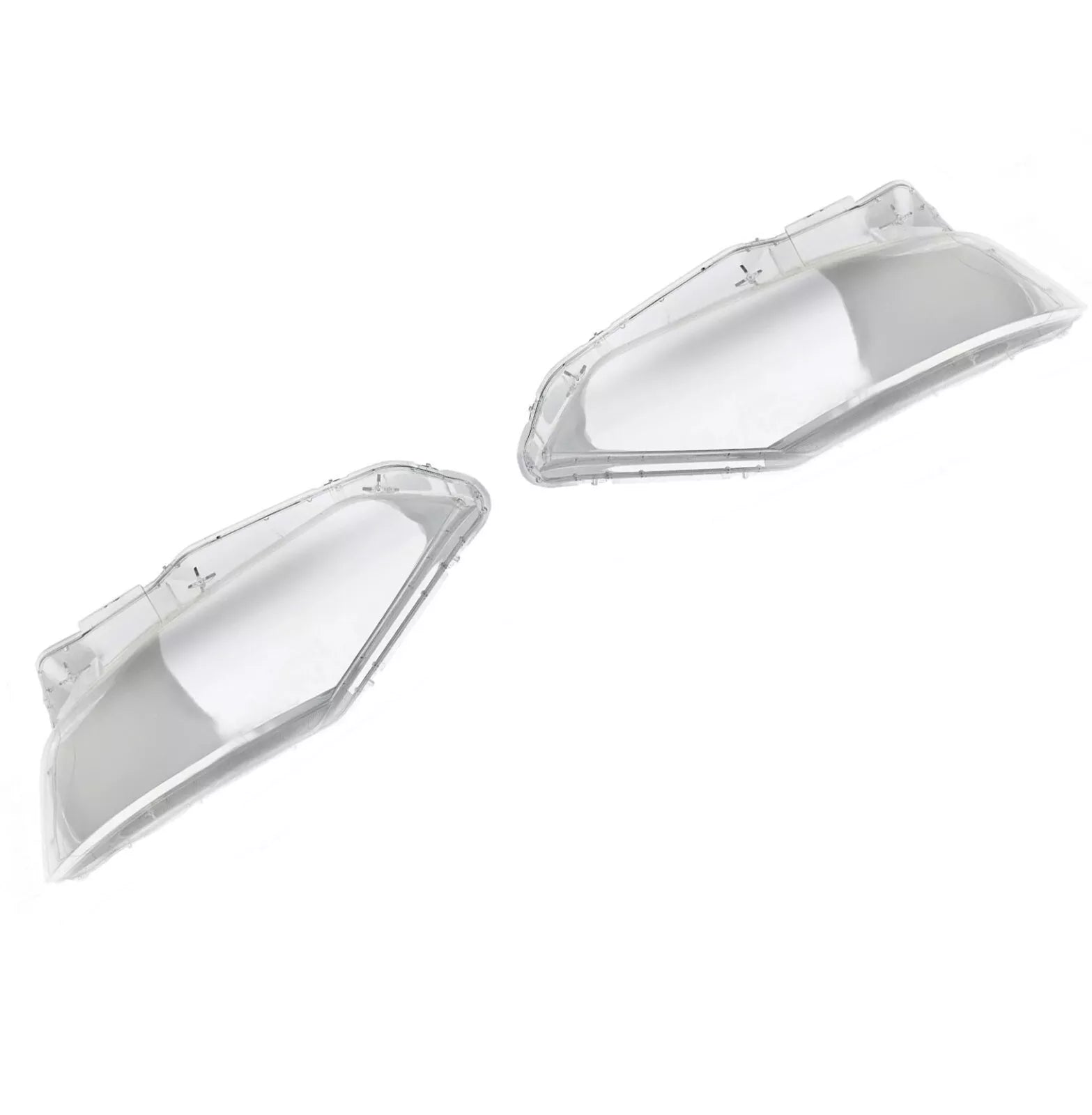 PAIR HEADLIGHT HEADLAMP LENS COVER HOUSING FOR NISSAN QASHQAI MK2 J11 2016-2020
