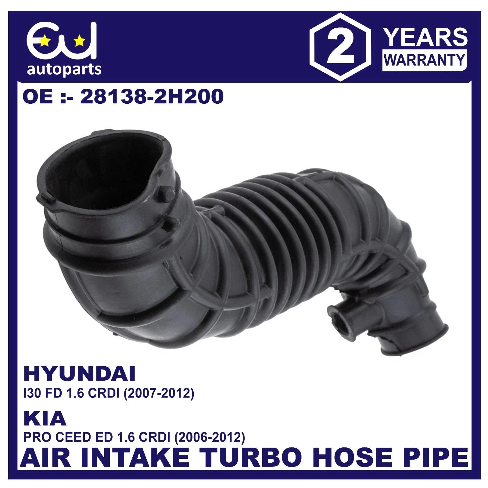 INTERCOOLER AIR HOSE PIPE FOR HYUNDAI I30 KIA PRO CEED SW 2006-2012 1.6D