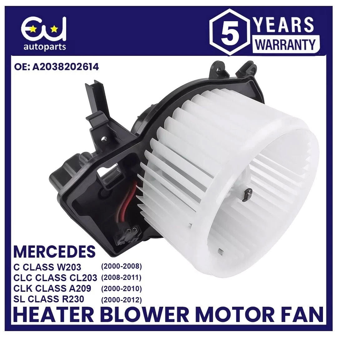 HEATER BLOWER MOTOR FAN FOR MERCEDES C CLC CLK SL CLASS W203 CL203 C209 R230