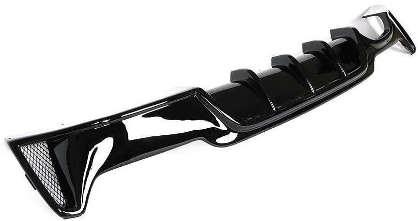 FOR BMW 4 SERIES F32 F33 F36 M SPORT REAR BUMPER DIFFUSER GLOSS BLACK 2013-2020