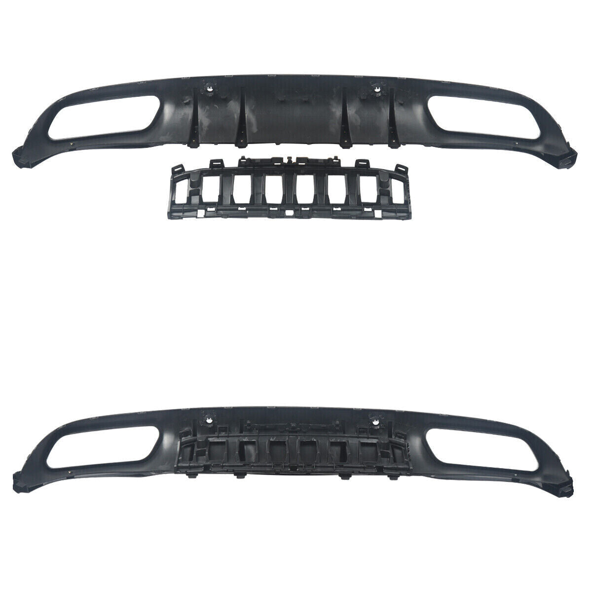 REAR DIFFUSER & TAIL PIPE FOR MERCEDES C CLASS A205 C205 COUPE AMG C63 S STYLE