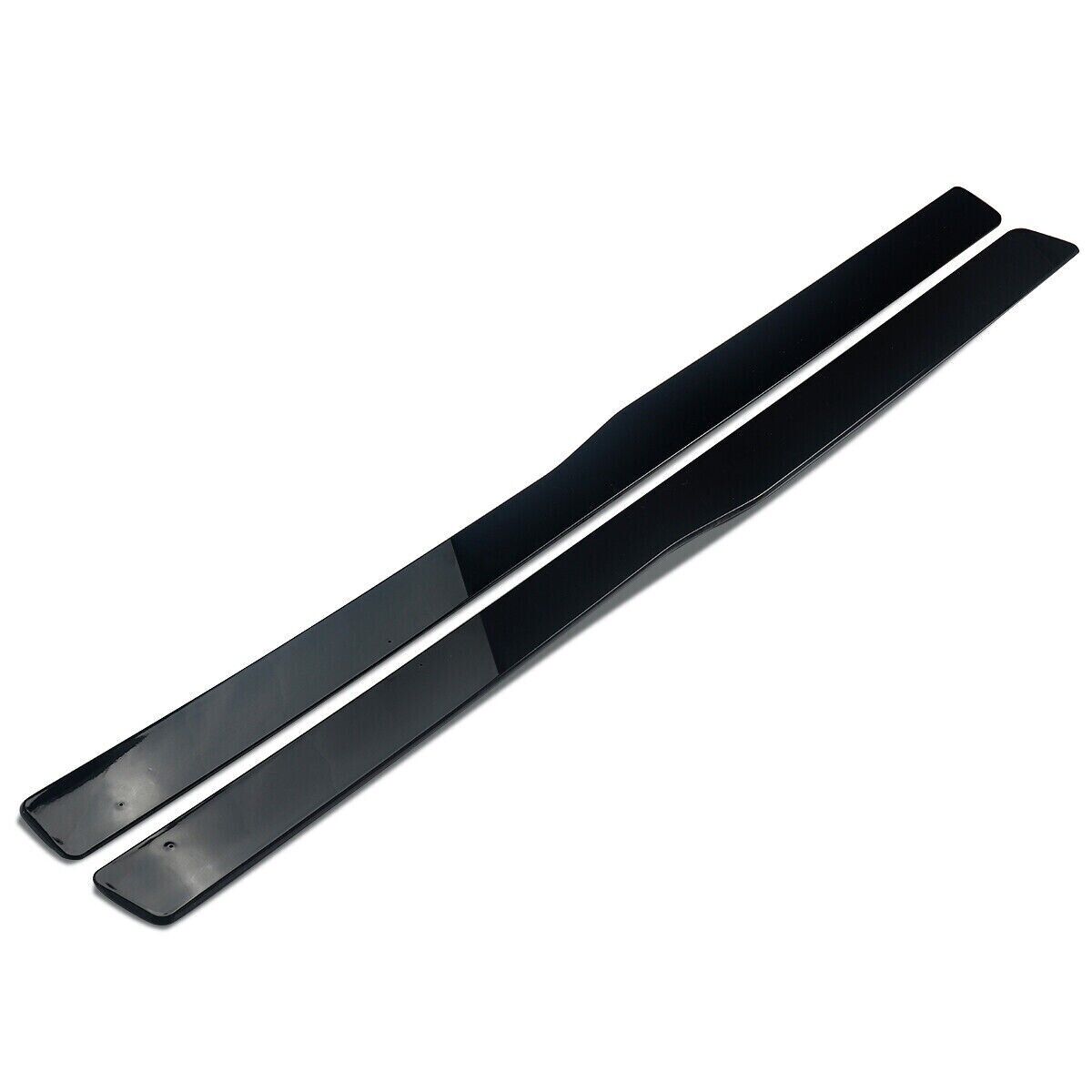 FOR BMW M3 M4 F80 F82 SIDE SKIRTS EXTENSION BLADE LIP GLOSS BLACK FIT 2013-2018