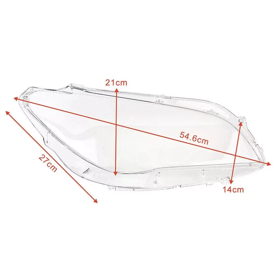 FOR BMW F01 F02 PAIR RIGHT LEFT FRONT HEADLIGHT HEADLAMP LENS COVER 2008-2015
