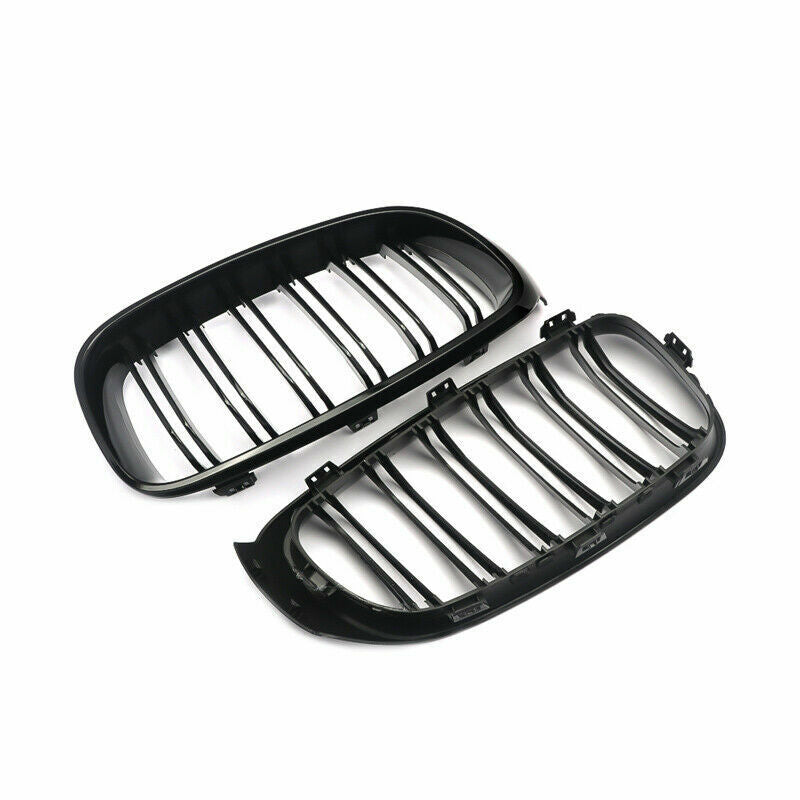 FOR BMW F34 3 SERIES GT GRAN TURISMO GLOSS BLACK FRONT KIDNEY TWIN GRILL GRILLE