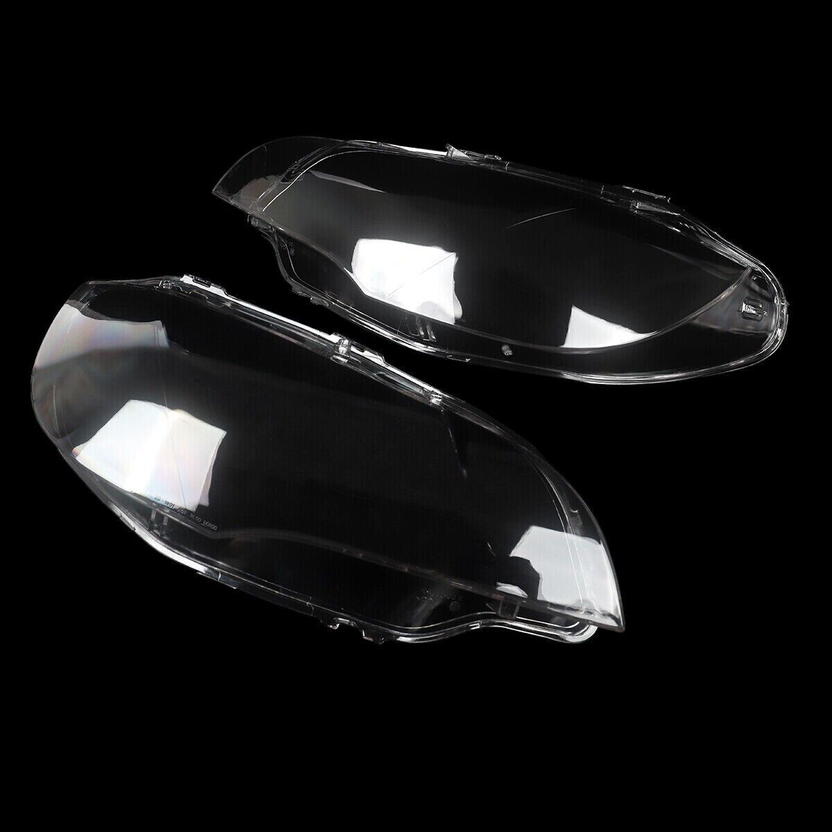 HEADLIGHT HEADLAMP CLEAR LENS COVER FOR BMW X6 E71 2006-14