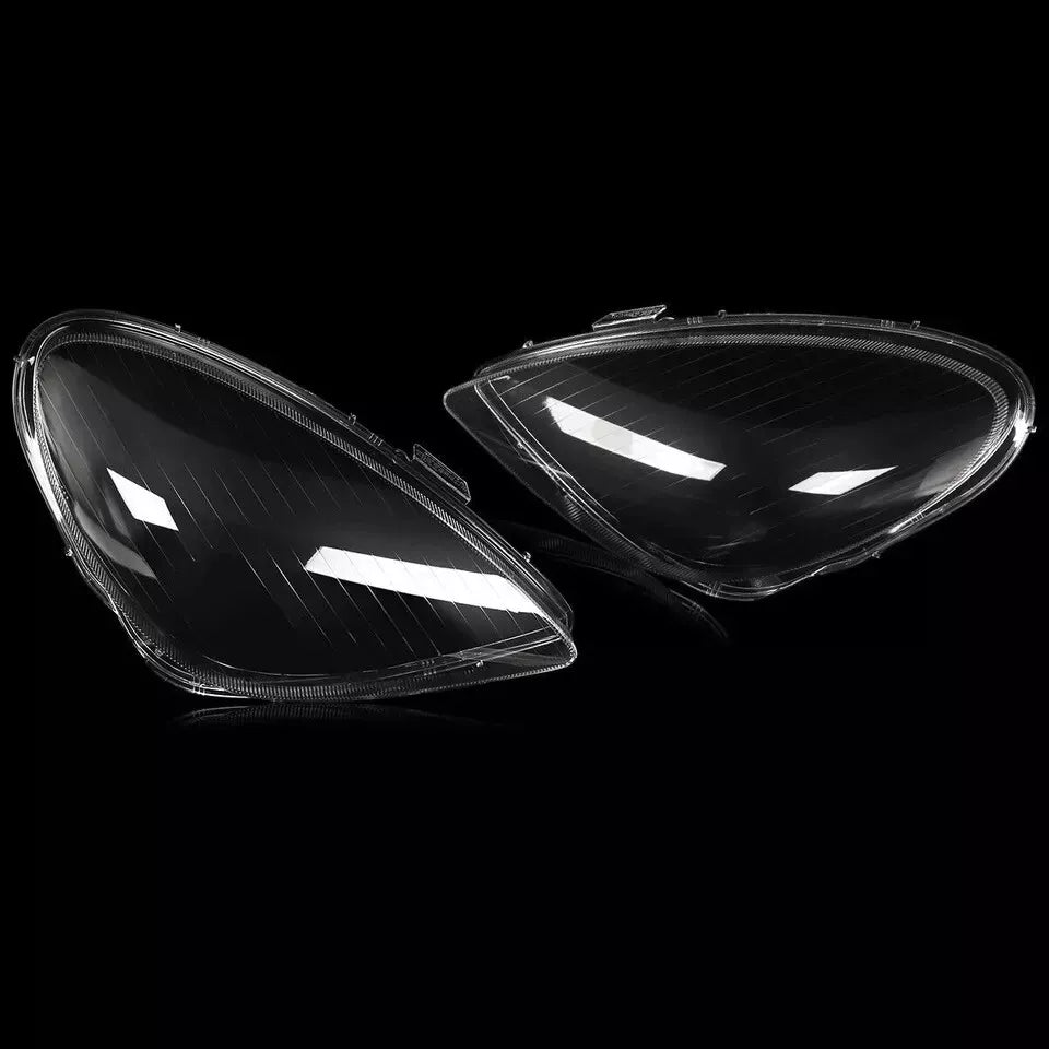 PAIR FRONT CLEAR HEADLIGHT LAMP LENS COVER FOR MERCEDES-BENZ SLK R171 2005-2011
