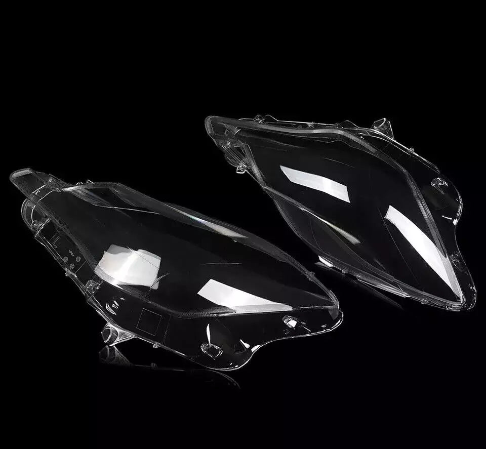 PAIR FOR MASERATI QUATTROPORTE MK6 M156 HEADLAMP HEADLIGHT LENS COVER 2013-2015
