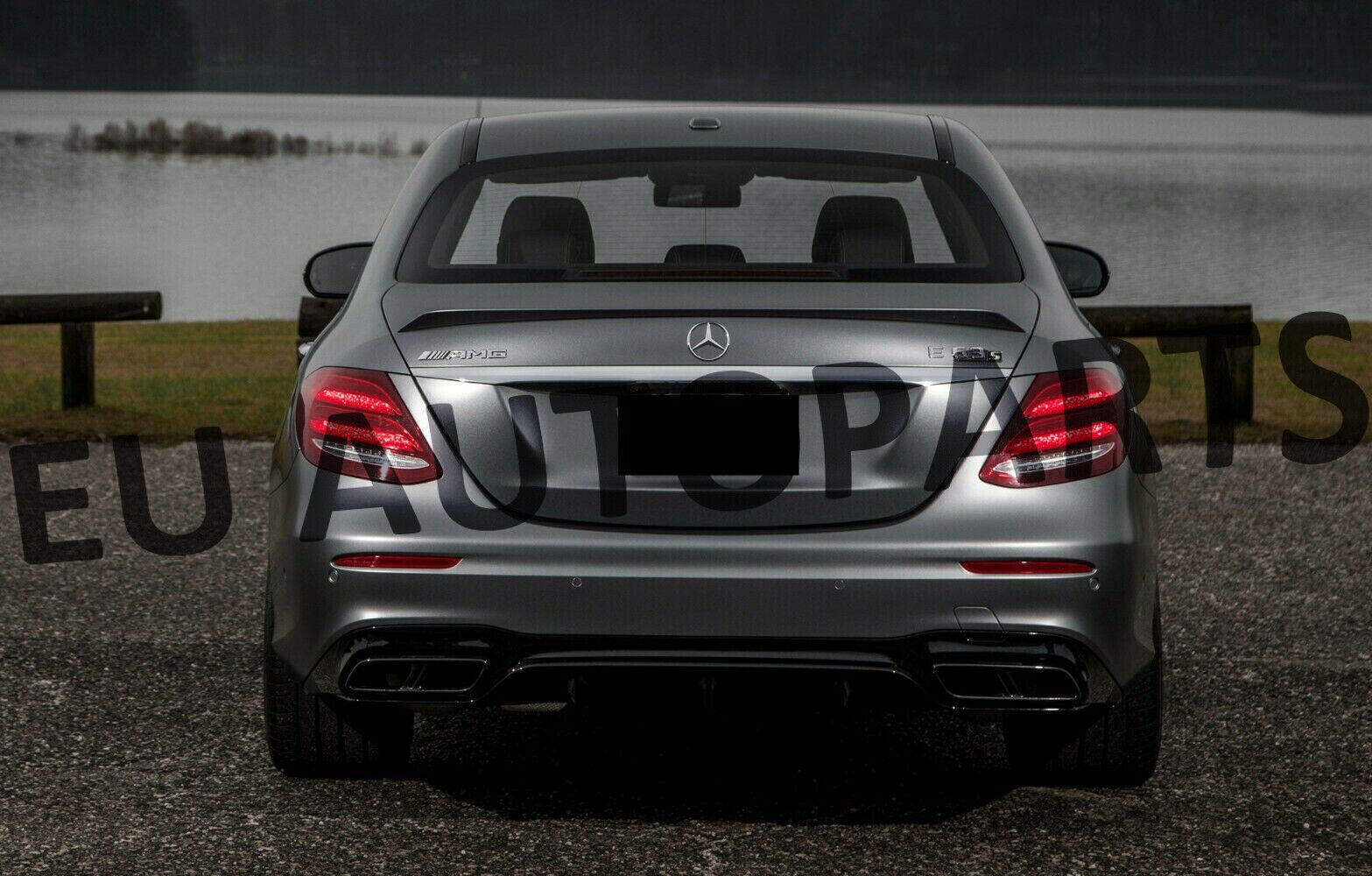 REAR BUMPER DIFFUSER W/ TAILPIPES FOR MERCEDES-BENZ E CLASS W213 SALOON E63 LOOK
