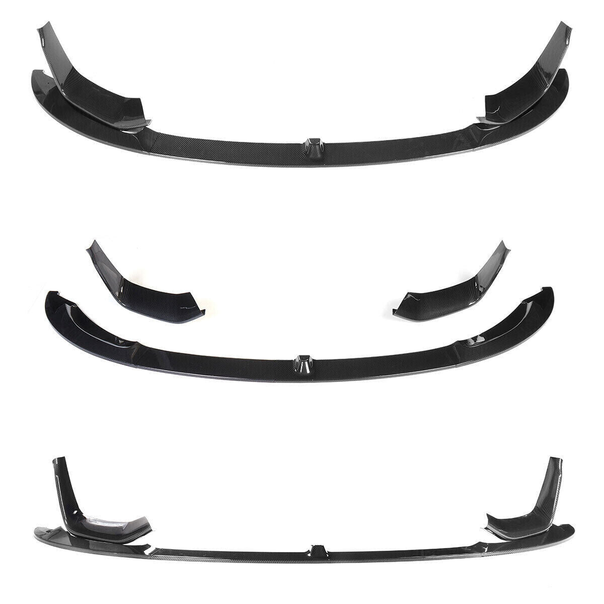 FOR BMW M3 M4 F80 F82 F83 FRONT SPLITTER LIP & REAR DIFFUSER BODYKIT CARBON LOOK