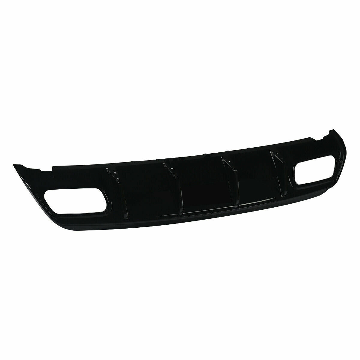 FOR MERCEDES A CLASS W176 AMG A45 LOOK REAR DIFFUSER SPLITTER GLOSS BLACK 12-18