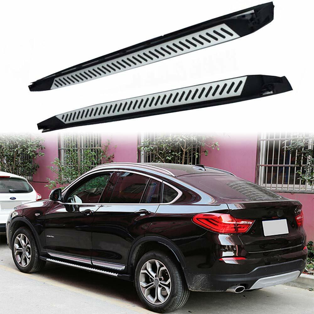 SIDE STEPS RUNNING BOARDS FOR BMW X4 F26 OE STYLE ALUMINIUM NEW WITH BOLTS