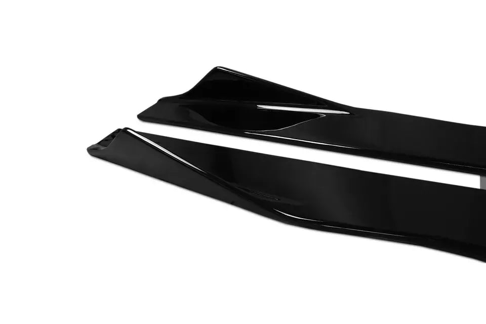SIDE SKIRTS EXTENSION BLADES GLOSS BLACK FOR BMW 8 SERIES G16 GRAN COUPE 2018+