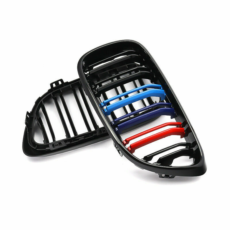 FOR BMW  2 SERIES F22 F23 14-18 FRONT KIDNEY GRILL GRILLE M COLOR DOUBLE LINE