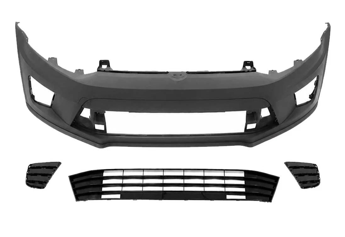 FOR VW POLO 2009-2017 FRONT BUMPER COMPLETE WITH GRILLES WRC STYLE