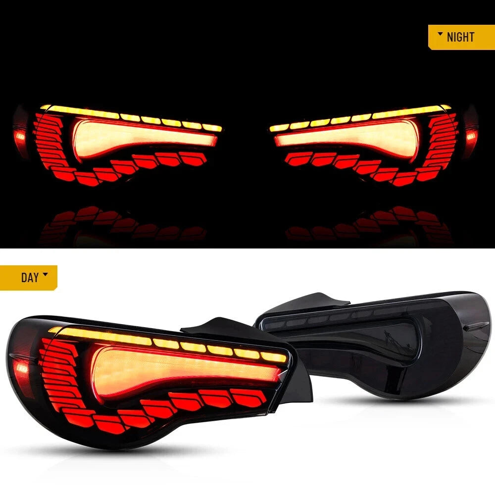 GTS SMOKE LED REAR LIGHTS FOR TOYOTA 86 GT86 SUBARU BRZ 2012-2020 TAIL LAMPS