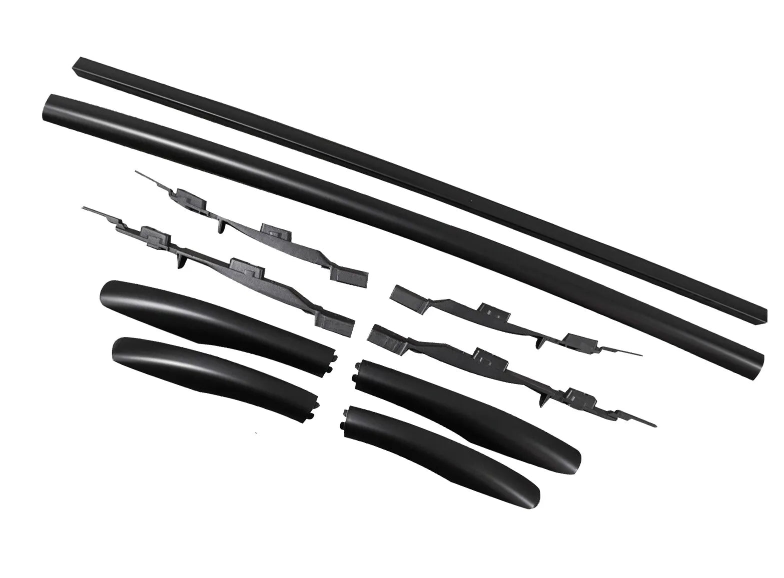 FOR FORD KUGA MK2 ROOF RAILS RACK CROSS BARS ALUMINUM BLACK OEM FIT 2013-2019