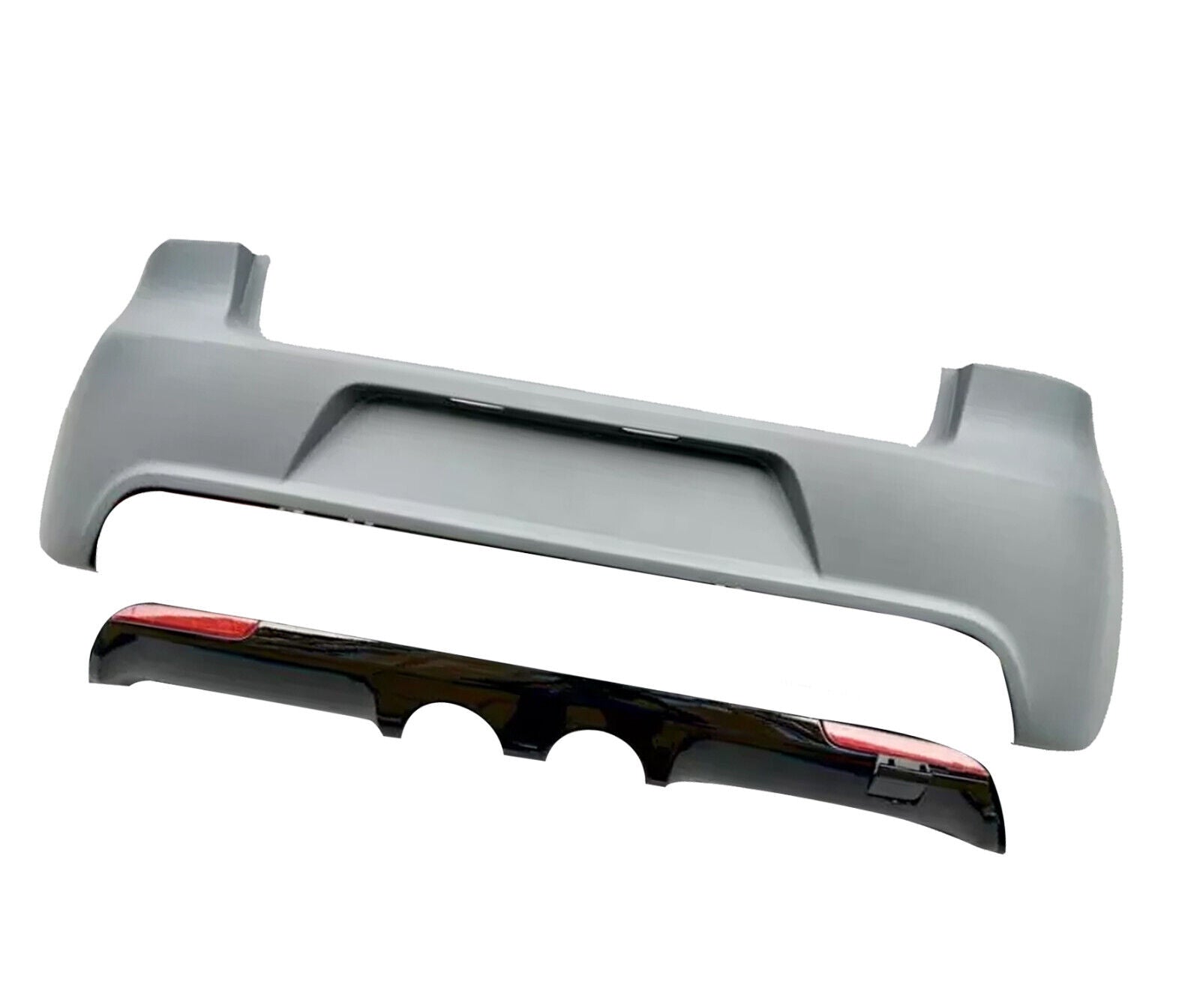 FOR VW GOLF MK6 REAR BUMPER DIFFUSER R20 TYPE BODY KITS 9-12 OEM FIT TDI GTI FSI