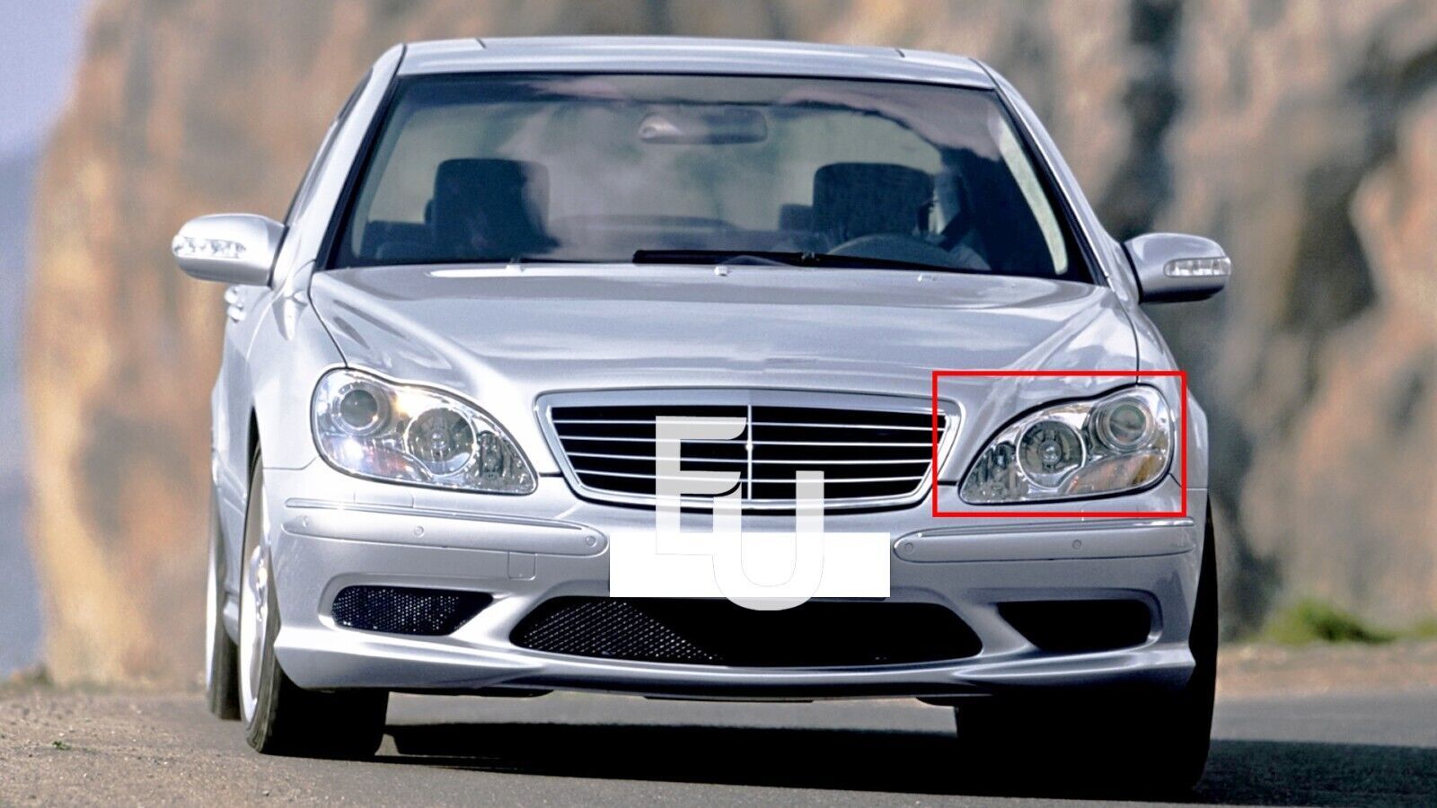 LEFT HEADLIGHT LENS COVER REPLACEMENT FOR MERCEDES BENZ W220 S-CLASS 1998-2005
