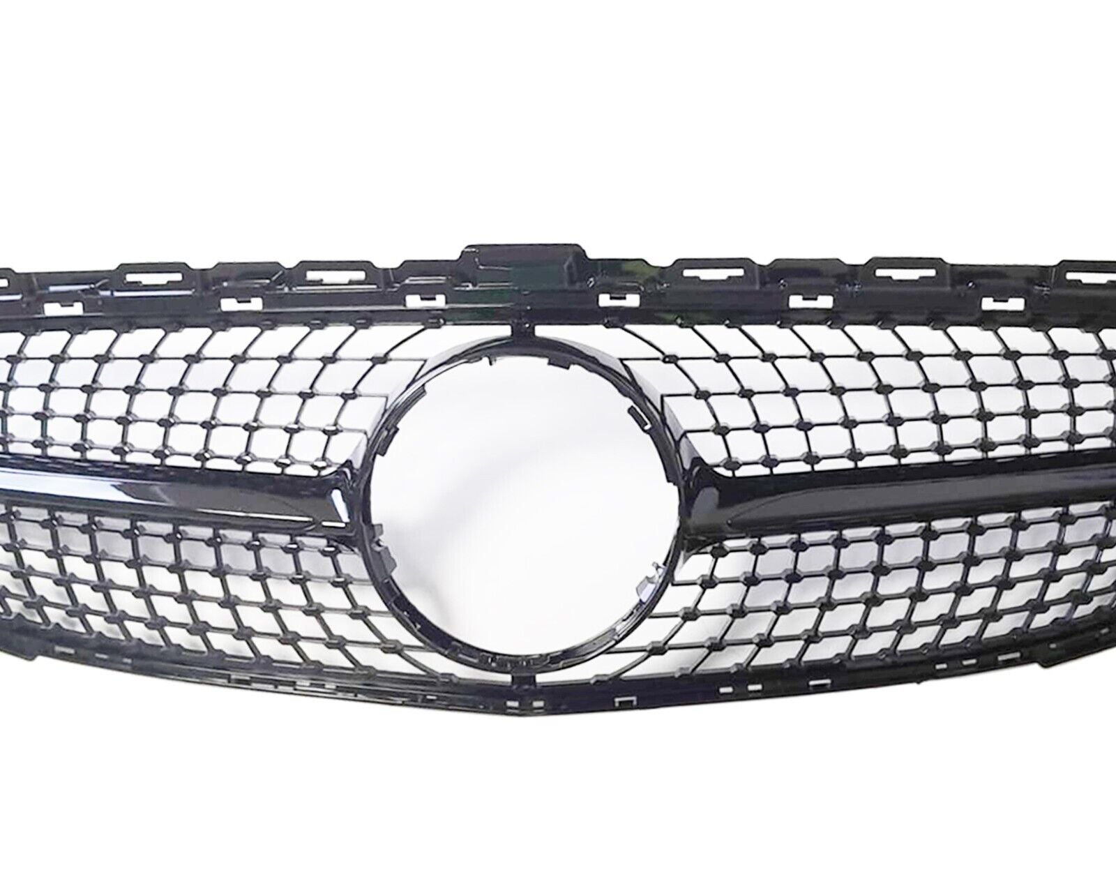 FOR MERCEDES W205 C205 C CLASS BLACK DIAMOND FRONT GRILL GRILLE AMG C43 15-18
