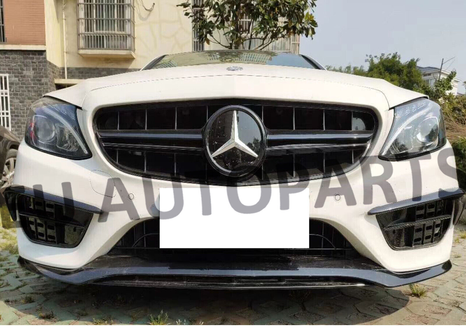FOR MERCEDES C CLASS A205 W205 C205 S205 C43 AMG LOOK FRONT SPLITTER LIP 13-18