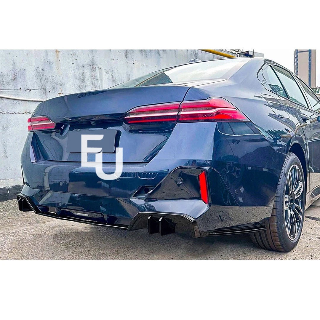 FOR BMW 5 SERIES I5 G60 M SPORT REAR BUMPER DIFFUSER LIP GLOSS BLACK 2024+