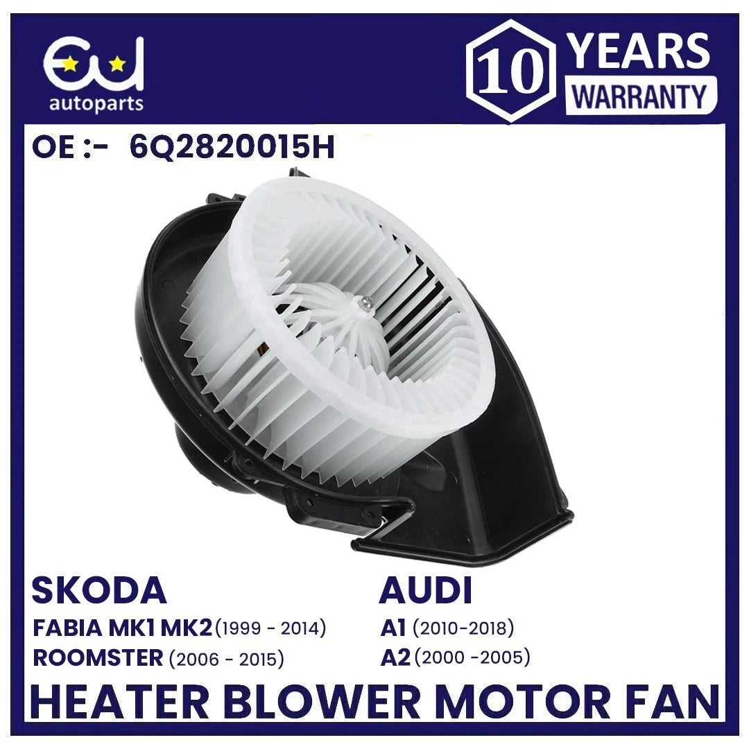 HEATER BLOWER MOTOR FAN FOR SEAT CORDOBA IBIZA MK3 MK4 SKODA ROOMSTER 6Q2820015