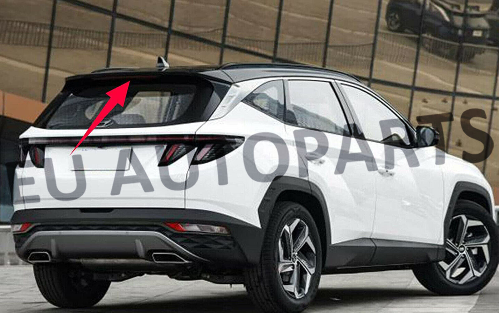 FOR HYUNDAI TUCSON REAR TAILGATE TRUNK ROOF BOOT SPOILER LIP WING 16-2021 GLOSS