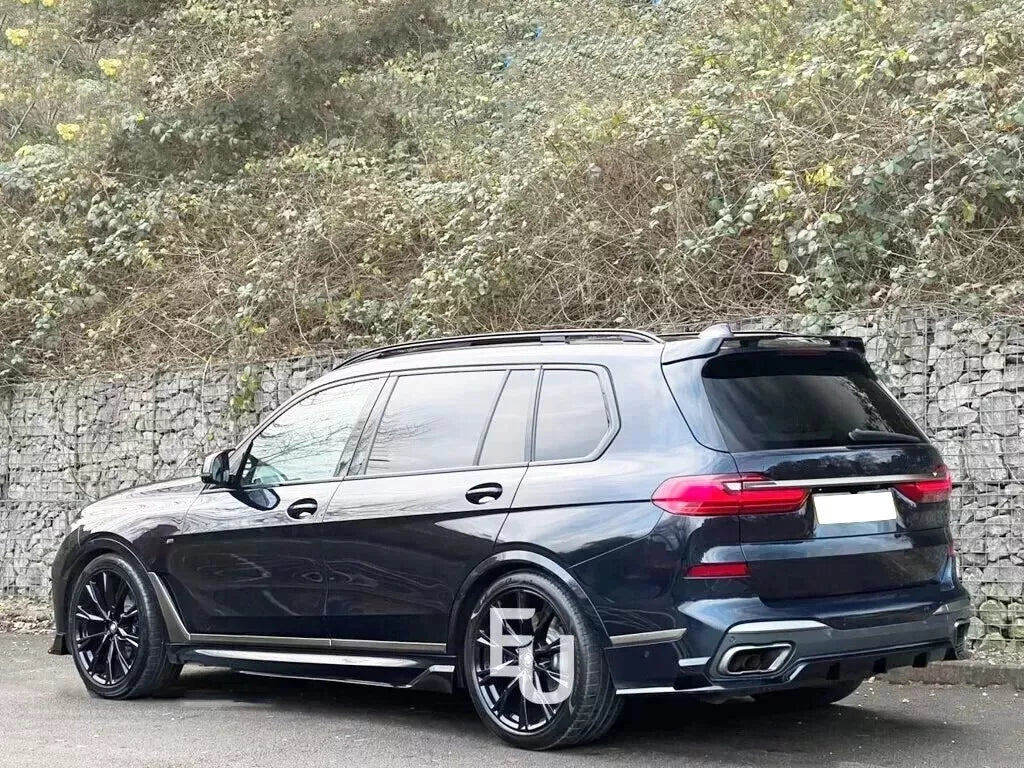 FOR BMW X7 G07 M SPORT GLOSS BLACK REAR DIFFUSER LIP SPOILER 2019+